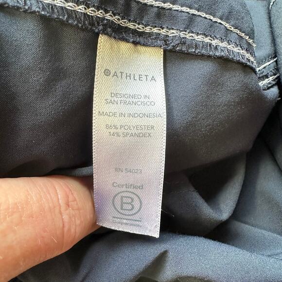 Athleta Chelsea Utility Wide Leg Pant Blue Cargo 14 Athletic - Picture 9 of 15